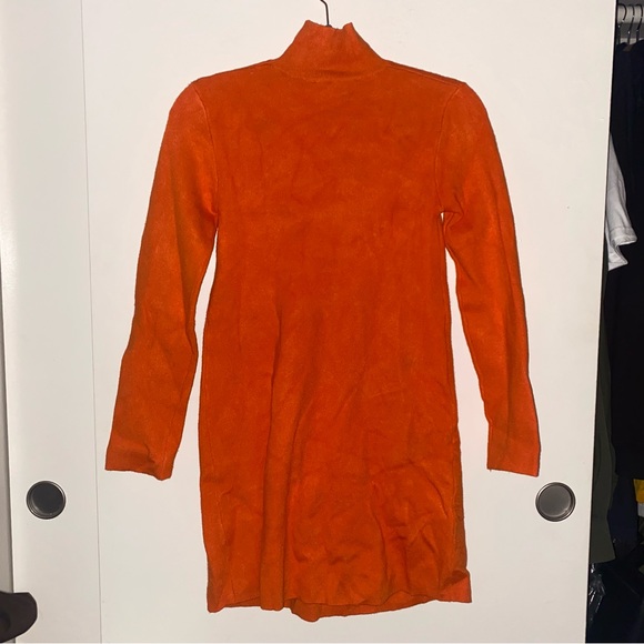Zara orange knit sweater dress - Picture 6 of 6